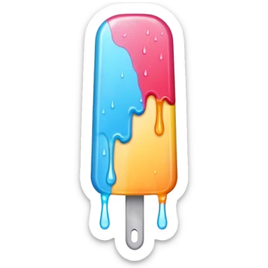 Popsicle: colorful sticker