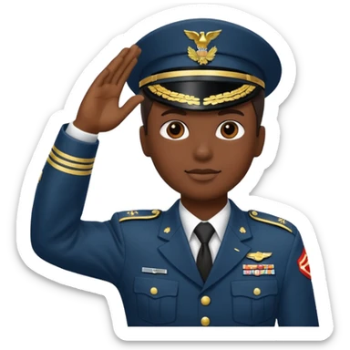 Salute sticker