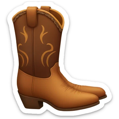 Cowboy boots sticker