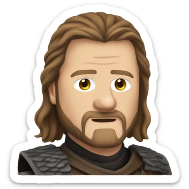 Game of thrones ned stark kılıçla savaşıyor sticker