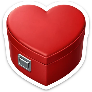 Surprise heart shaped box sticker