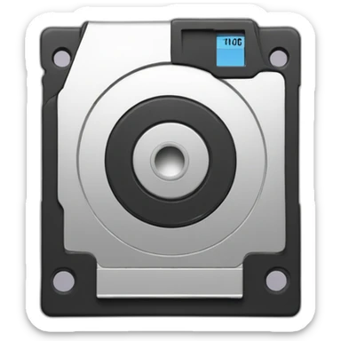 floppy disk pumping iron sticker