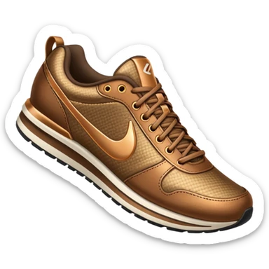 A running shoe that says the word "Bronze" sticker