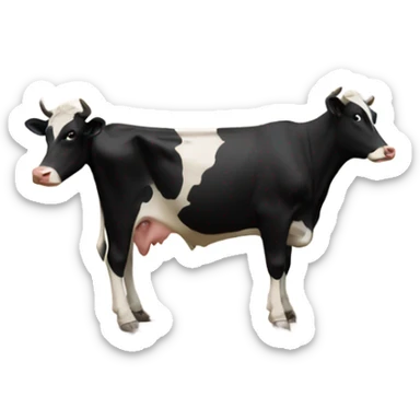 make a cow in church sticker