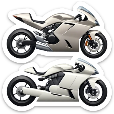 An icon showcasing a sleek motorcycle and a powerful car side by side, with bold, dynamic lines emphasizing speed and performance. highlighting their sleek design, custom tuning, and the excitement of the open road. Perfect for showcasing adventure and freedom on wheels. transparent background sticker