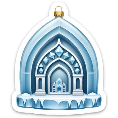 ice hotel ornament sticker