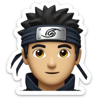A ninja naruto anime sticker