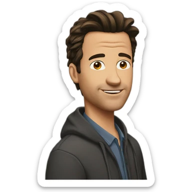 Chandler of friends sticker