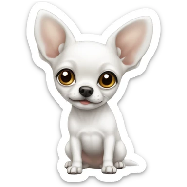 White chiwawa sticker