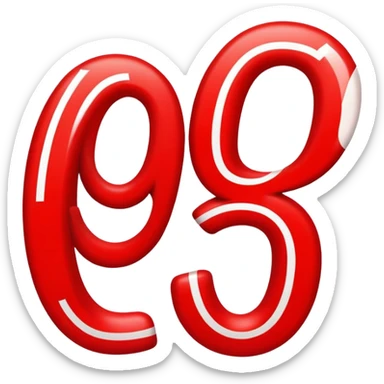 Bold red number 1000 with energetic double underlines like the 100 emoji, vibrant and dynamic design conveying extreme approval and excitement sticker
