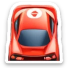 grandstands filled with cheering crowds, checkered flags waving, and traffic lights signaling the start, with a thrilling atmosphere of anticipation and speed. Sporty cars and motorcycles lined up at the starting line, ready to race, with a vibrant racetrack in the background. sticker