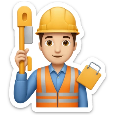 man architect sticker