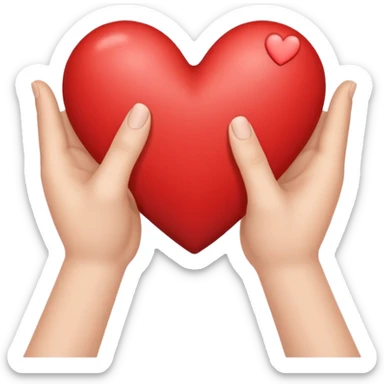 Make a hand heart sticker