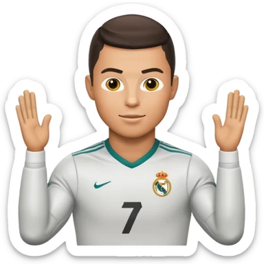 Cristiano Ronaldo football emojis sticker