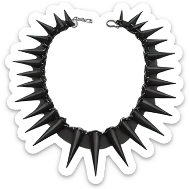 spiked choker sticker