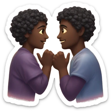 Twin flames in love sticker