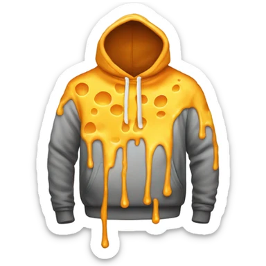 Melted cheese hoodie  sticker