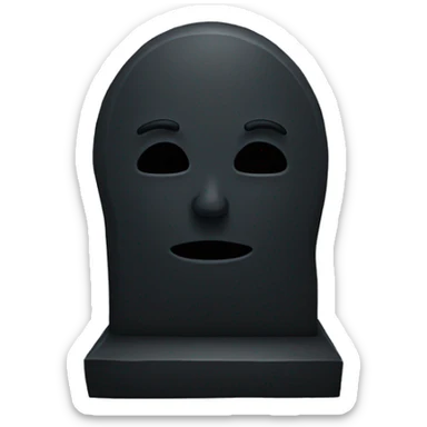 black grave sticker