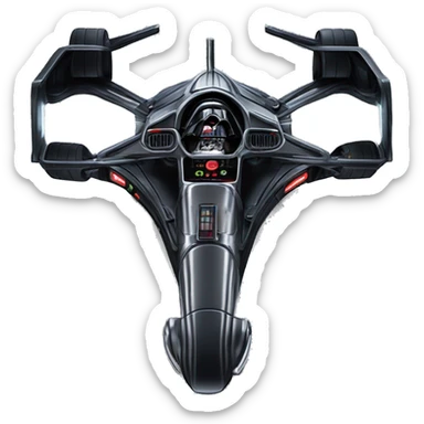 Radio controlled Formula Darth Vader’s race car, light saber headlights, exposed suspension  sticker