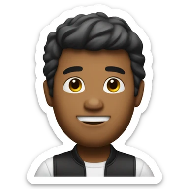 My memoji, behind bars sticker