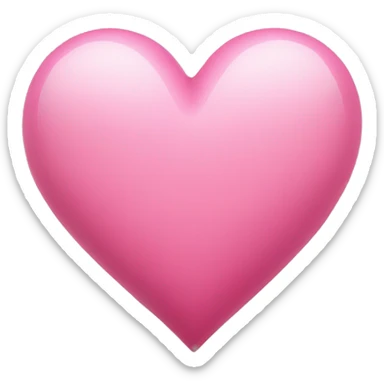 Beautiful pink heart sticker