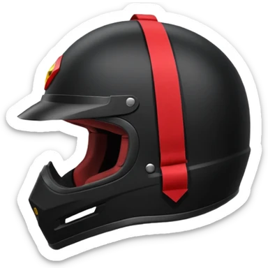 Rider helmet black matte at the back theres ribbon attached for female rider it is a full face only do not include the lady sticker