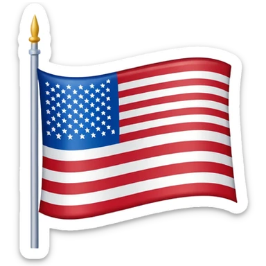 American flag sticker