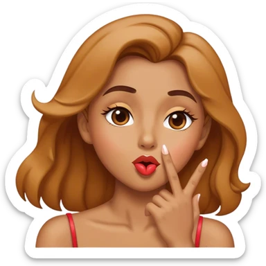 I blow a kiss  sticker