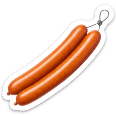 sausages on a string
Apple emoji style sticker