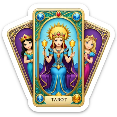 tarot cards sticker