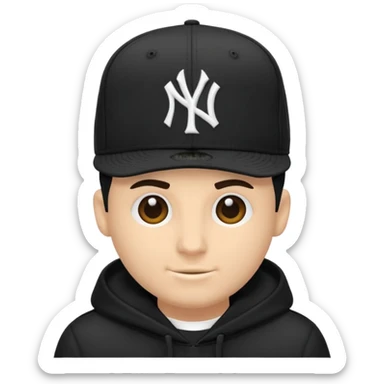 Cappellino New Era New York nero sticker