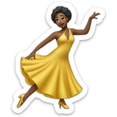 Une danseuse de jazz sticker