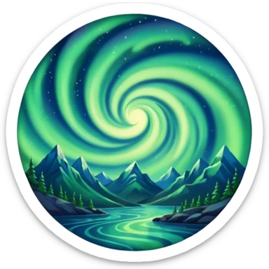 only northern light sticker