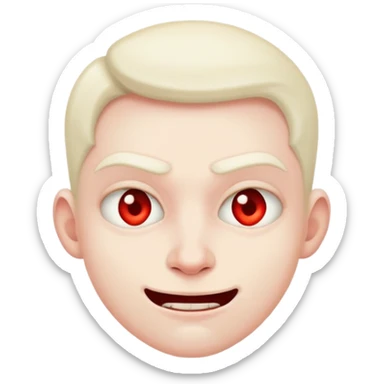 Mischievous, evil cynical sticker