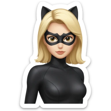 Catwoman with blonde hair sticker