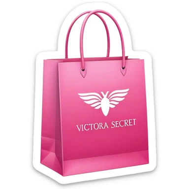 Victoria secret shopping bag sticker
