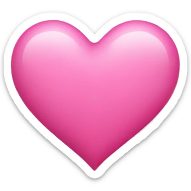 pink heart sticker