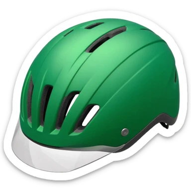 green bike helmet sticker