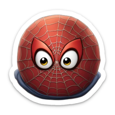 Heavyset lazy Spider-Man sticker