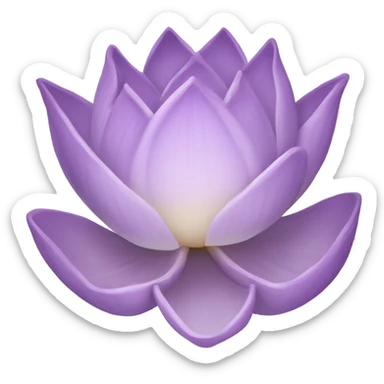 Lilac lotus flower sticker