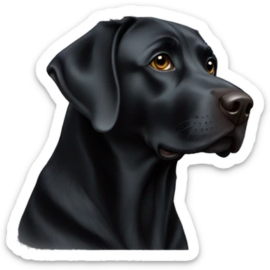 black lab sticker