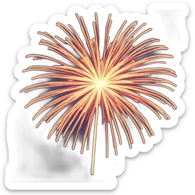 Fireworks sticker