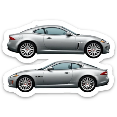 A 2007 jaguar xk from the side sticker