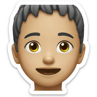 child washing face sticker