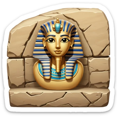 taştan yapılmıs Egyptian materyal sticker
