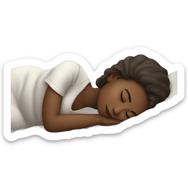 Girl sleep  sticker