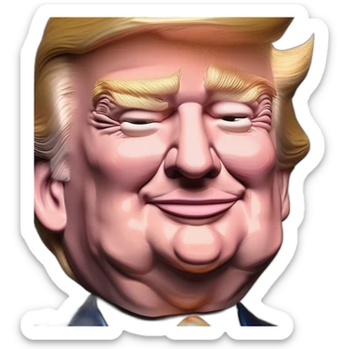 Trump will not shut up sticker