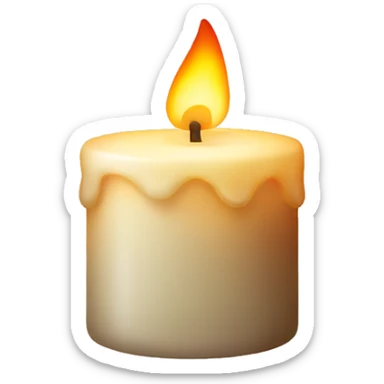 christmas candle sticker