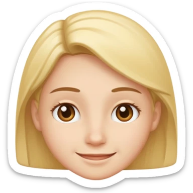 smiley thinking with a smile sticker