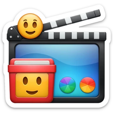 mac os icon physical film cinema sticker